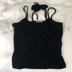 Black tank top